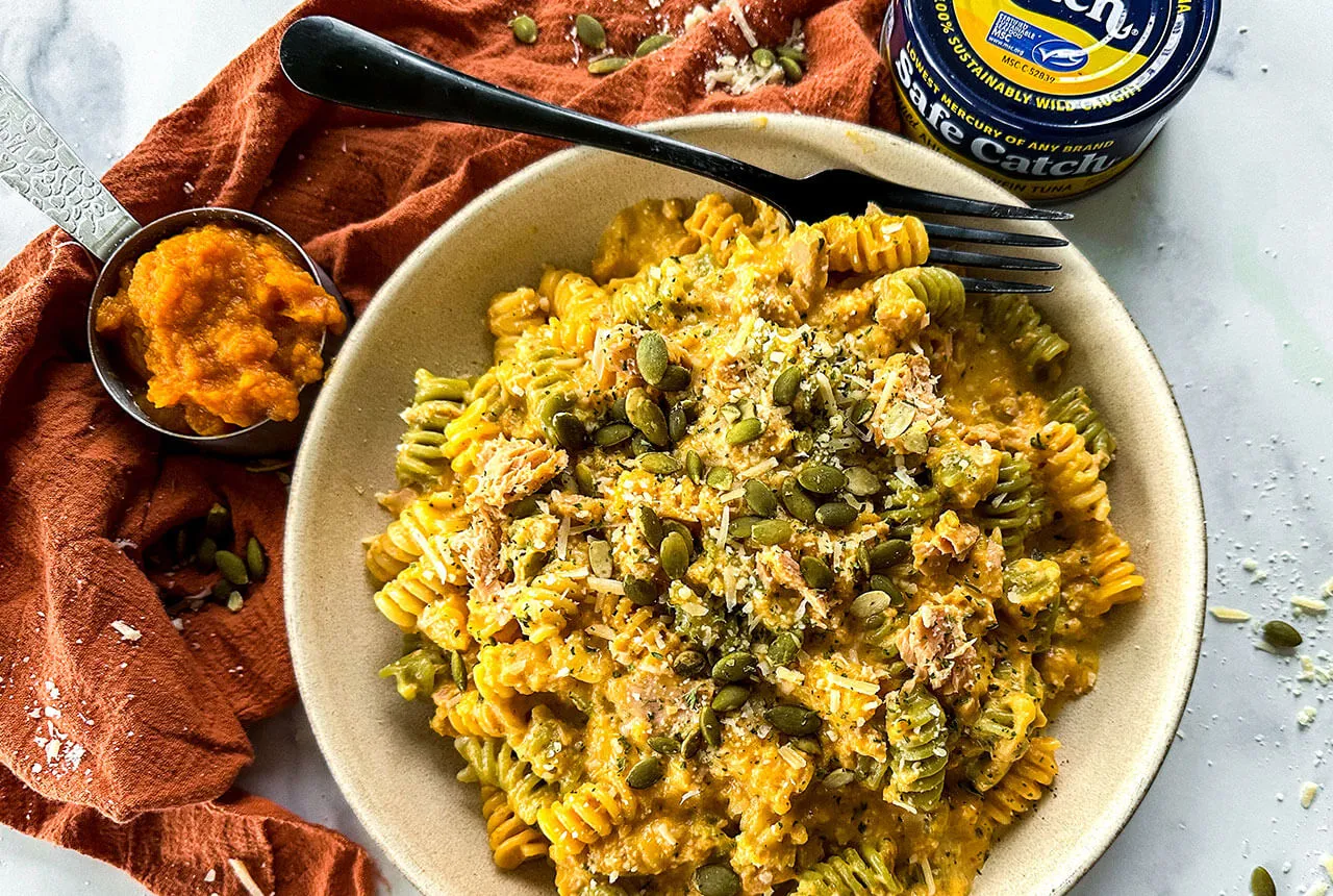 One Pot TunaPumpkin Alfredo